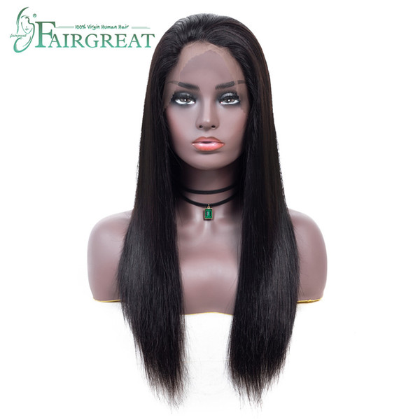 Brazilian Straight Human Hair Lace Front Wigs 150% Density 360 Lace Front Wigs With Baby Hair Adjustable Cap 100% Remy Hair