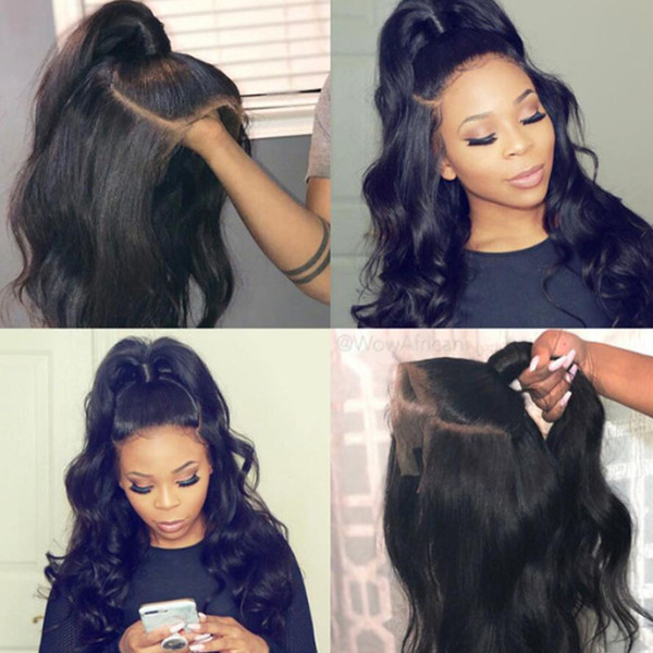 Brazilian Remy Human Hair Body Wave Lace Front Human Hair Wigs 13*4 With Baby Hair Brazilian Body Wave Pre-Plucked Hairline