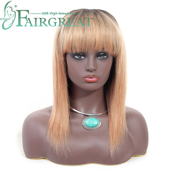 Brazilian/Indian/Mongolian Straight Human Hair Wigs with Baby Hair Brazilian Remy Human Hair Wigs For Women