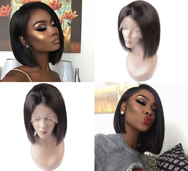 New Wholesale Brazilian Straight Hair Wigs Glueless Lace Front Wig with Baby Hair Cheap Lace human hair Wig For Black Women