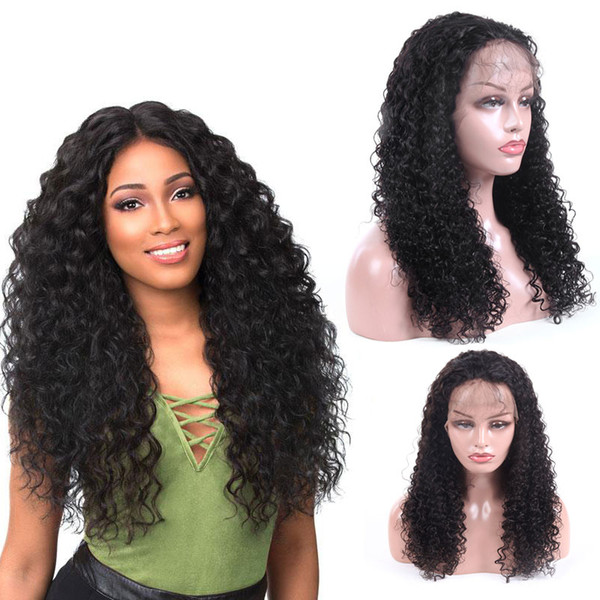 MI Hair Short Glueless Lace Front Human Hair Wigs With Baby Hair 16 Inch to 30 Inch Brazilian Remy Short Curly Wigs Bleached