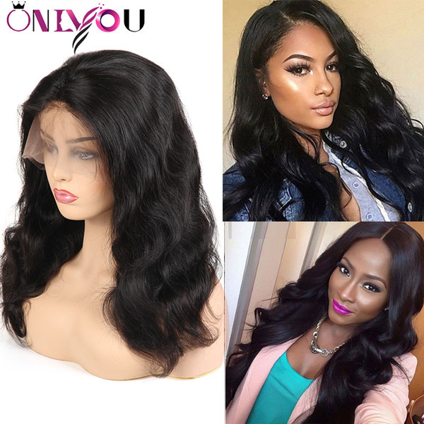 OnlyouHair Products 100% Human Hair Lace Wigs For Black Women Silky Natural Straight Body Deep Wave Lace Front Full Lace Human Hair Wigs