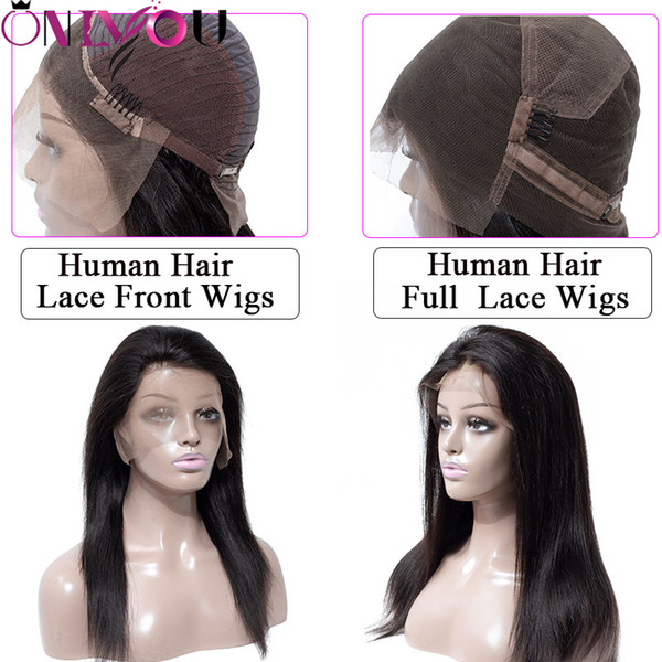 Brazilian Virgin Hair Straight Lace Front Wigs & Full Lace Human Hair Wigs For Black Women 8-24 inch Silky Straight Hair Wigs Wholesale Deal