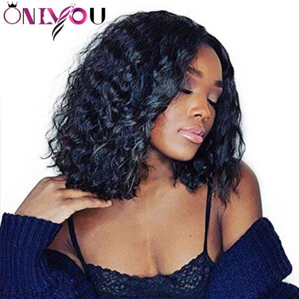 Brazilian Remy Virgin Hair Lace Front Wigs full lace human hair wigs bob For Black Women Straight Deep Body Wave Short Bob Wigs