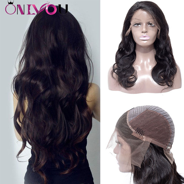 Newest 130% Density Human Hair Lace Front Wigs 8-24 Inch Body Wave Human Hair Wigs Cheap Brazilian Virgin Hair Wigs Adjustable Cap Wholesale