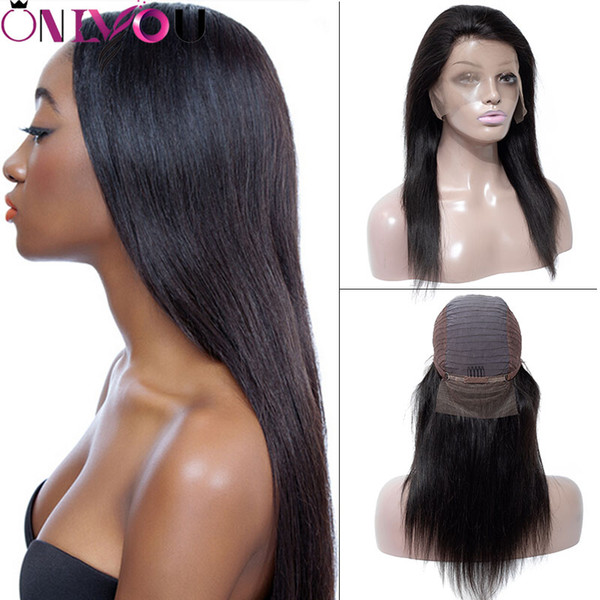 Brazilian Human Hair Wigs Silky Straight 360 Full Lace Human Hair Wigs & Lace Front Wigs For Black Women Unprocessed Virgin Hair Vendor Deal