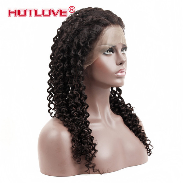 360 Lace Frontal Wigs Pre Plucked 150% Denstiy Kinky Curly Lace Front Human Hair Wigs For Black Women Cury Wigs with Baby Hair