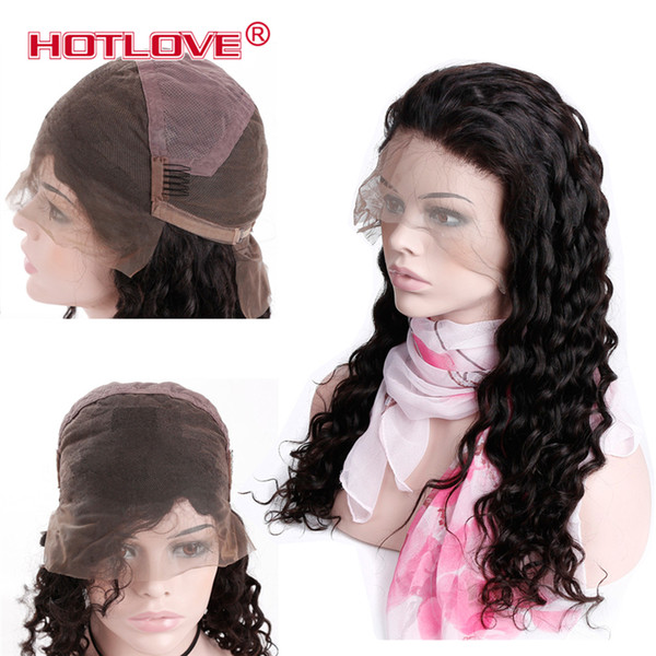 Hotlove Wigs For Women Brazilian Loose Wave Hair Full Lace Wigs 150% Density Pre Plucked With Baby Hair Full Lace Wigs 8-26 Inch