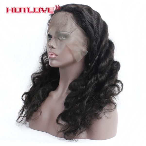 Brazilian Virgin Body Wave Wigs With Baby Hair Pre Plucked Swiss Lace Remy Hair 360 Lace Front Human Hair Wigs For Black Women