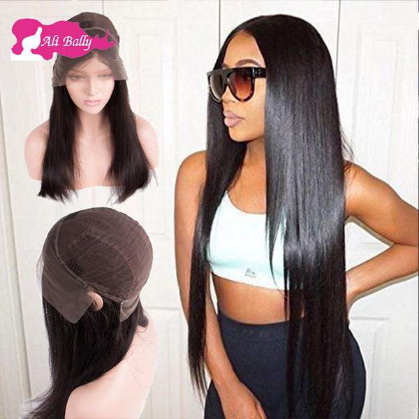 Pre Plucked Natural Hairline Lace Front Wigs Factory Price Full Lace Wigs With Baby Hair Straight Human hair Full Lace Wigs 150% Density