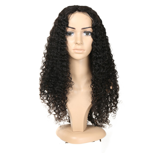 Indian Human Hair Wigs Jerry Curly Hair 360 Full Lace Wig Virgin Perruques de cheveux humains