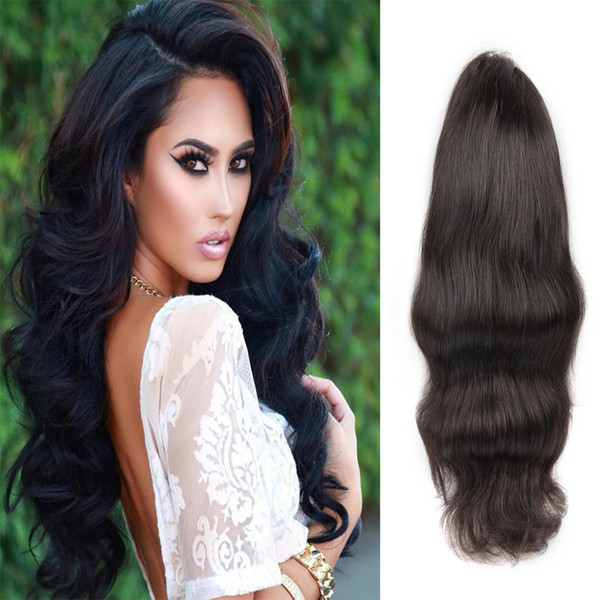 Big Deal Body Wave Natural Black Human Hair Popular 360 Lace Front Indian Human Hair Wigs Factory Directly Supply