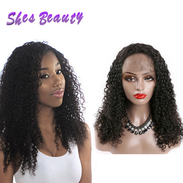 Shesbeauty Lace Front Human Hair Curly Wigs for Black Women Virgin Brazilian Hair Wig Lace Front Wigs with Baby Hair