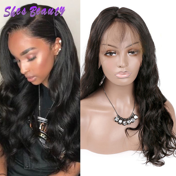 Shesbeauty Pre Plucked Lace Front Human Hair Wigs for Black Women Brazilian Body Wave Virgin Hair Lace Front Wigs Natural Hairline