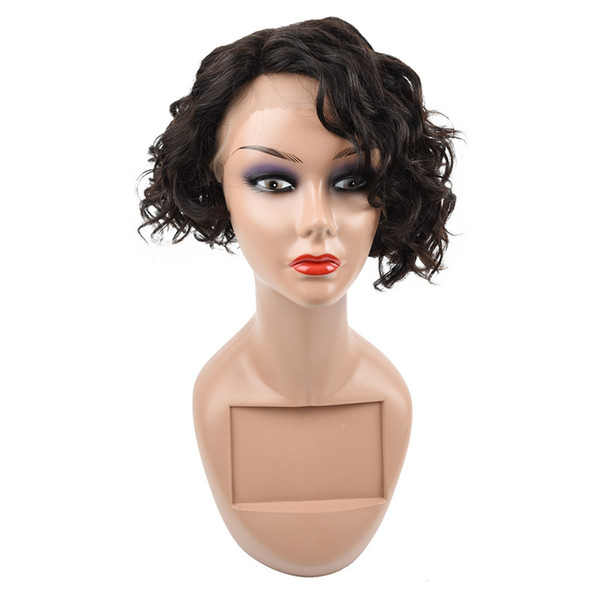 Short Wigs Curly Hair Brazilian Hair Lace Front Wigs Human Hair Wigs For Black Women Swiss Lace Frontal Wig