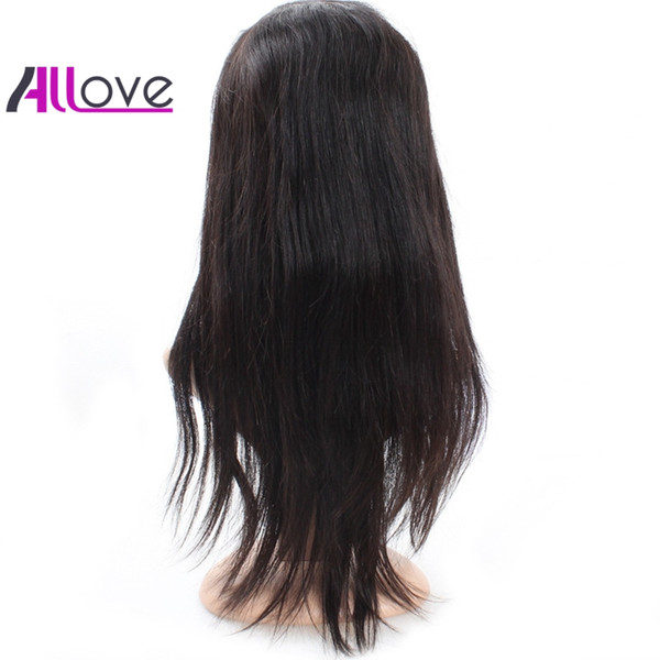 Good 10A Brazilian Hair Silky Straight Peruvian Full Lace Wigs With Baby Hair Human Hair 180% Density Natural Hairline For Black Women