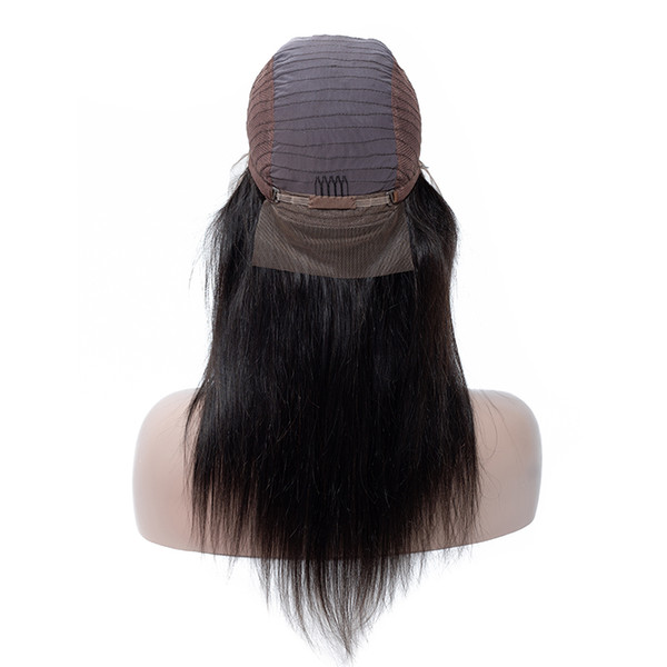 Mink Brazilian Virgin Silky Straight Human Hair Wigs For Black Women Adjustable Indian Peruvian 360 Full Lace Human Hair Wigs Cheap Wigs