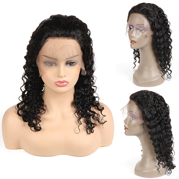 Brazilian Remy Human Hair Deep Wave Human Lace Front Hair Wigs Virgin Indian Human Hair Wigs For Black Women Swiss Lace Front Wigs