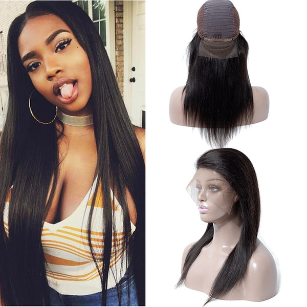 Human Hair Wigs Brazilian Straight Human Hair Lace Front Wigs For Black Women Unprocessed Indian Peruvian Malaysian Remy Human Hair Wigs