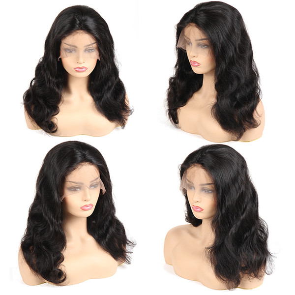 Malaysian Lace Front Wigs Body Wave Human Hair Wigs For Black Women Brazilian Indian Adjustable Swiss Lace Human Hair Wigs Wholesale