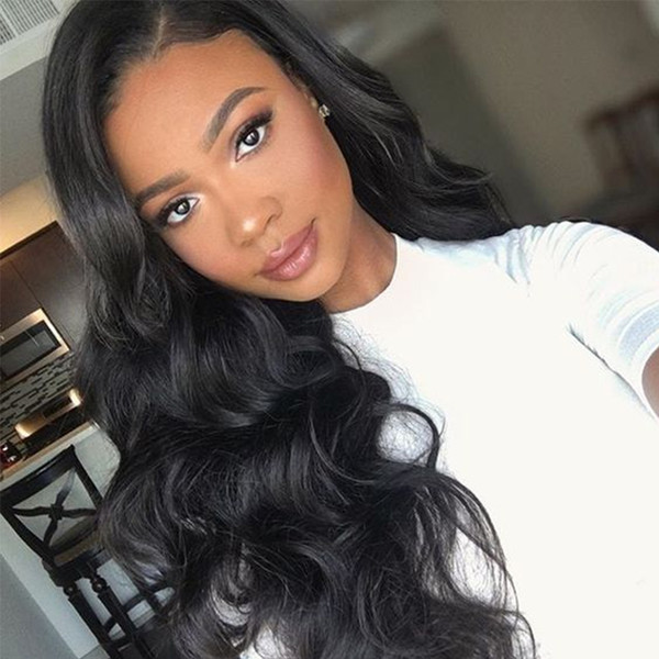 Body Wave Lace Front Wig Brazilian Virgin Human Hair Wigs for Black Women Adjustable Pre Pluck Lace Wigs with Baby Hair