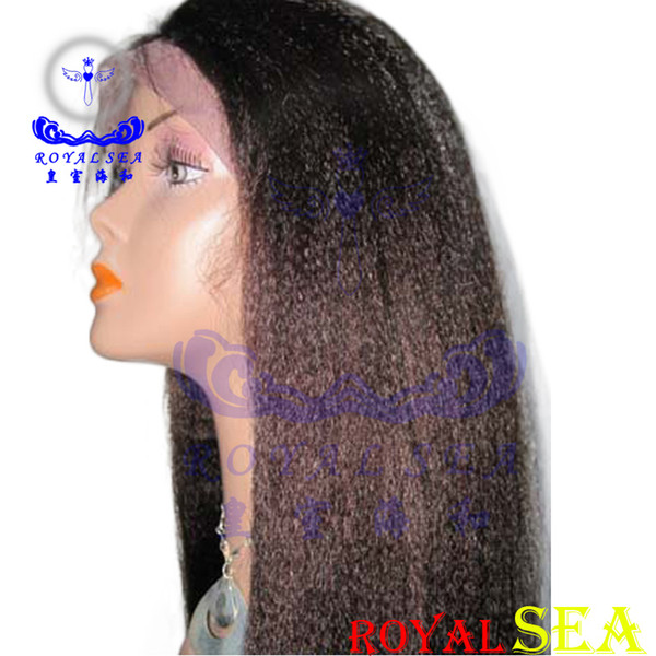 brazilian full lace front yaki human hair wig sewing machine free samples wig for black women