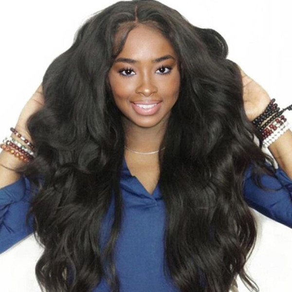 Brazilian Virgin Hair Body Wave Human Hair Lace Wigs Unprocessed Body Wave Lace Front Wigs Preplucked with Baby Hair Natural Color by Bemiss