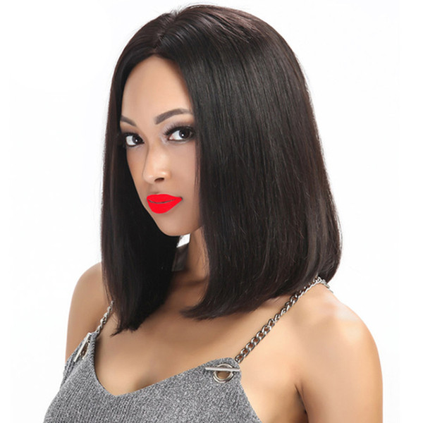 Brazilian Straight Full Lace Wigs Unprocessed Brazilian Straight Pre Plucked wtih Baby Hair Remy Human Hair Lace Wigs for Black Women