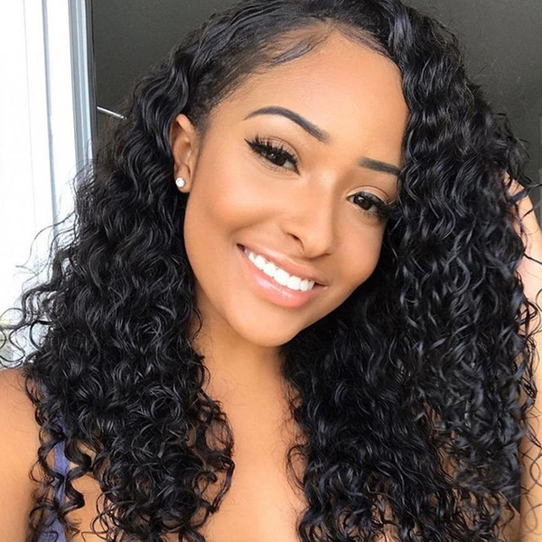 Lace Front Human Hair Wigs Pre Plucked 130% Density Brazilian Deep Wave Wigs For Women Peruvian Malaysian Indian Cambodian Hair Wigs