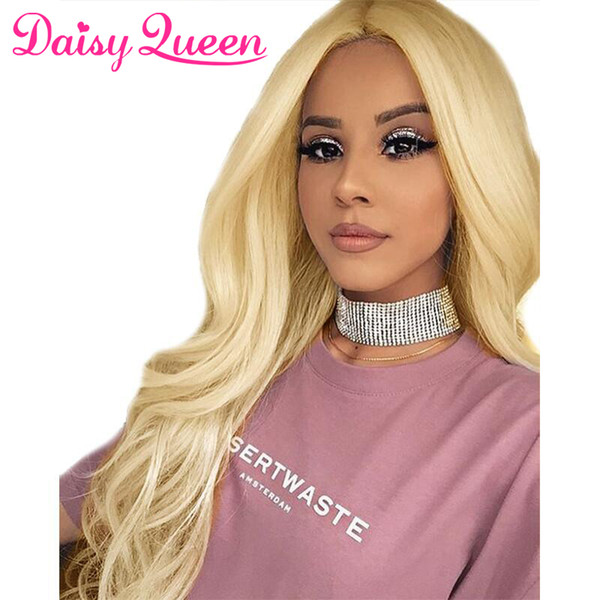 613 Lace Front Wigs For Women Body Wave Remy Blonde Brazilian Wavy Full Lace Wig Human Hair With Baby Hair Natural Hairline