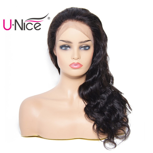 UNice Brazilian Body Wave Human Hair 360 Lace Front Wigs for Black Women Peruvian Hair Lace Front Wigs With Baby Hair 150% Density