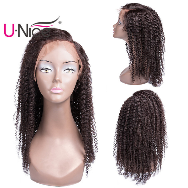 UNice Hair Human Hair Lace Front Wigs For Women Virgin Brazilian Afro Kinky Curly Wig Pre Plucked Bleached Knots Wholesale Cheap Bulk