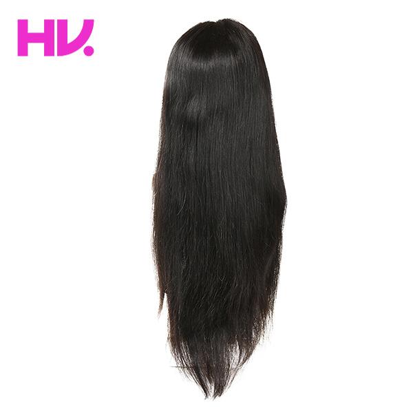 indian Straight 100% Human Hair virgin Remy Full Lace Wigs Bleached Knots Hand Made Wigs With Baby Hair Pre Plucked Natural Hairline