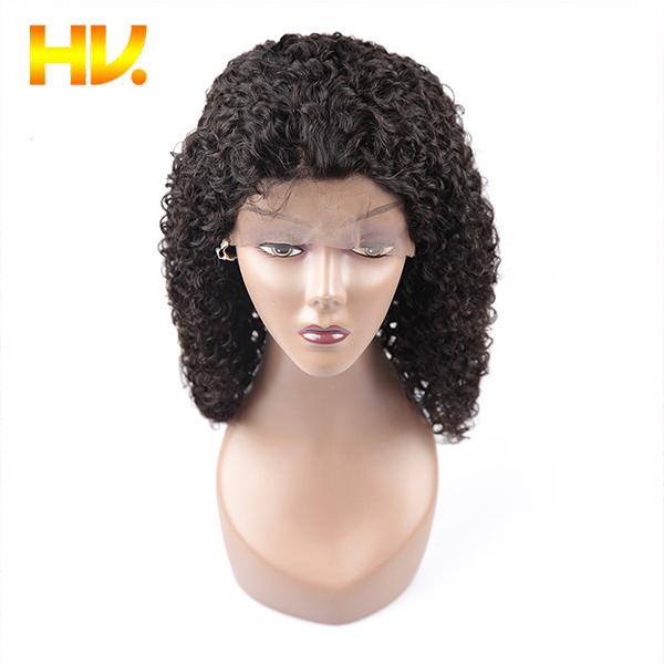 13*4 130% Density Lace Front Human Hair Wigs For Women Jerry Curly Pre Plucked Hairline Lace Wigs peruvian Remy Hair