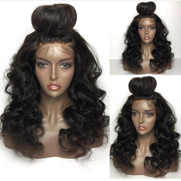 Customized 10A Human Hair Wigs For Black Women Brazilain Peruvian Big Bodywave Loosewave Full Lace Wigs And Lace Front Wigs