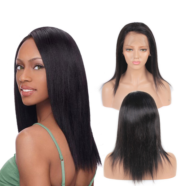 100% Human Hair Lace Frontal Wig Full Lace Virgin Brazilian Human Hair Wigs for Black Women