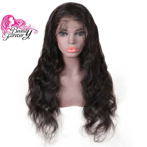 Beauty Forever Body Wave Brazilian Hair Wigs 8-24 Inch Lace Front Human Hair Wigs 180% Density Free Part Natural Color Wig Free Ship