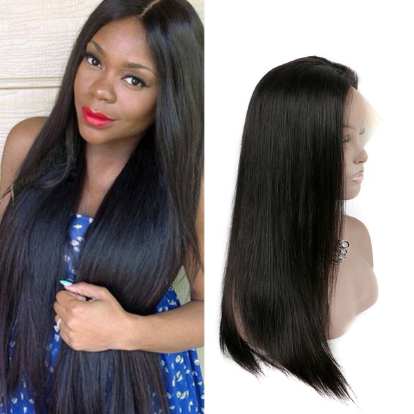 Hot Selling Straight Human Hair Wigs For Black Women Lace Front Wigs Pre Plucked With Baby Hair Glueless Swiss Lace Front Wigs