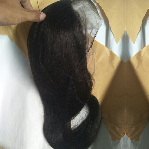 Silk Straight Lace Front Wig with baby hairs Brazilian Virgin Human Hair Wig for Women Natural Color