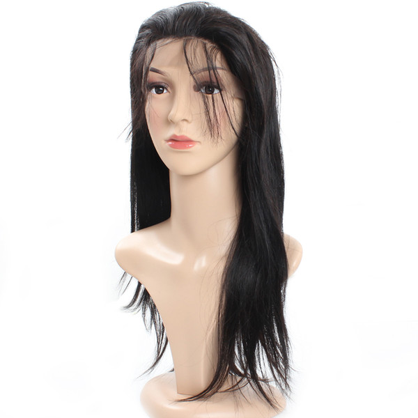 Cheap 8A Long Straight Natural Looking Hair Full Hair Lace Wig Medium Size For African Americans Woman10-30Inch Wholesale Price Good Quality