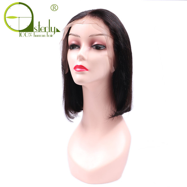 Sterly Hair Lace Front Human Hair Wig Short Bob Wig 130% Density Grade 9A Brazilian Remy Hair Straight For Women