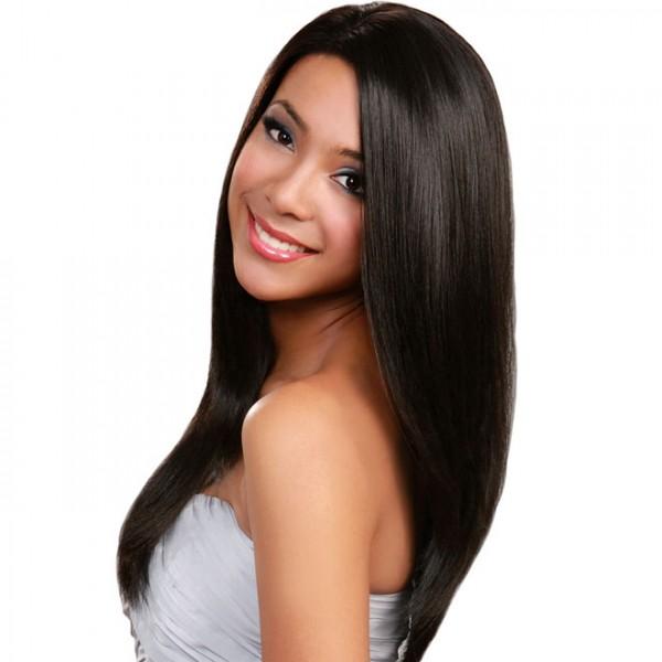 Full Lace Human Hair Wigs Best Virgin Brazilian Peruvian Malaysian Indian Cambodian Straight Lace Frontal Wigs For Black Women Natural Color