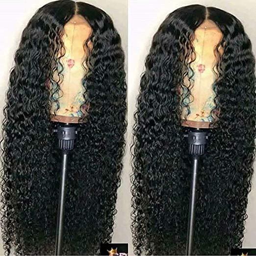 Full 360 Lace Frontal Wig PrePlucked Deep Part 150% Brazilian Remy Lace Front Human Hair Closure Wigs Water Wave for Black Women