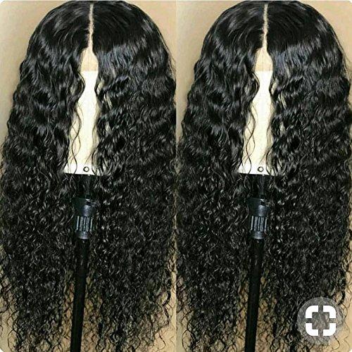 Raw virgin Glueless Full Lace Human hair Wig For Black Women Deep wave Curly 100% Real Human Brazilian Hair lace front wig