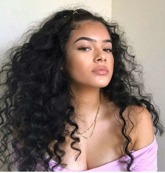 DIVA Pre Plucked 360 Lace Frontal Wigs 130% density loose wave curly Brazilian Lace Front Human Hair Wigs With Baby Hair