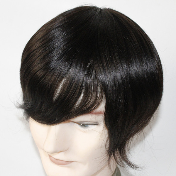 High quality Thin Skin PU Human Hair Men toupee, Toupee For Men,Wig for Men