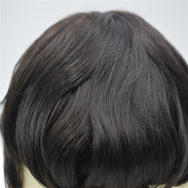 cuticle aligned remy high quality human hair products lace swiss hair piece toupee for men