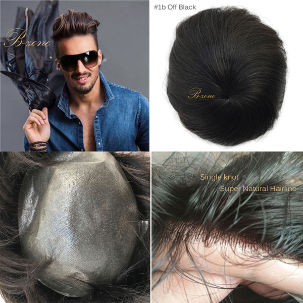 Stock Mens Toupee Indian Remy Hair 8