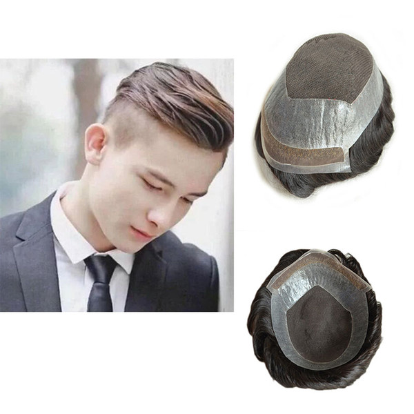 Cool and fashionable Korean version of men's brown wigs, price concessions, thin and comfortable, good air permeability