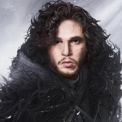 The game of rights Jon Snow Jon Snowo cos men's short hair Halloween wig